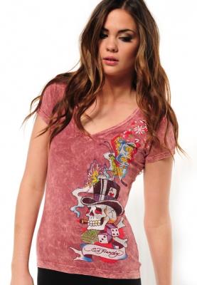 Cheap Ed Hardy shirts women wholesale No. 805